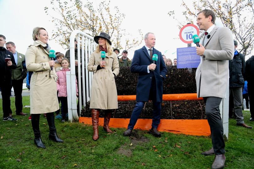 Oli Bell Presenting for ITV Racing