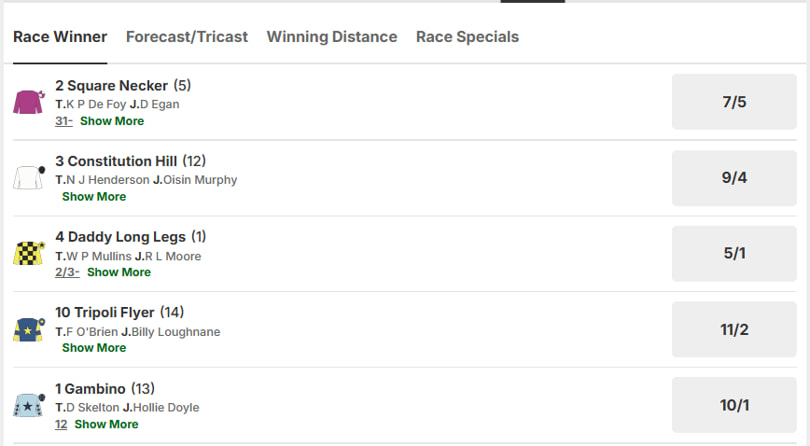 SBK Road to Cheltenham Novice Stakes Betting Odds