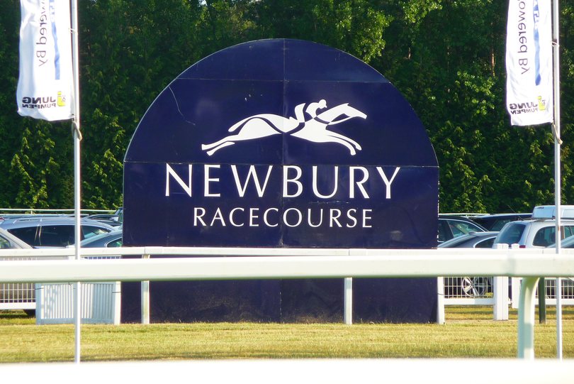 Newbury Racecourse Sign