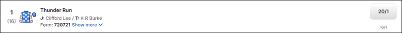 Thunder Run Cambridgeshire Handicap 2026 Betting
