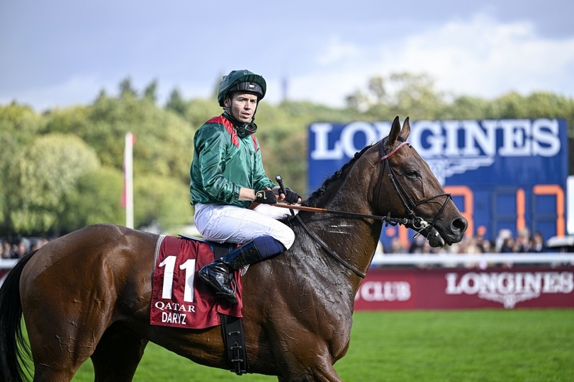 Daryz and Mickael Barzalona at Longchamp